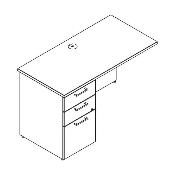 Groupe Lacasse Return, Right, Rd Handle, 48inx24inx29in, Niagara LAS31NFR48FA - main
